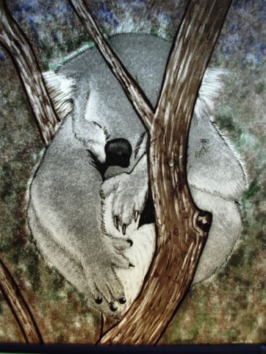 Glasbild "Koala"